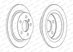 DISC FRANA FERODO DDF2656C - Compatibil cu MINI