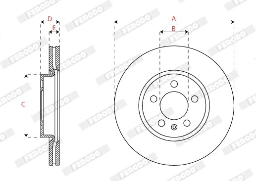 Disc frana Ferodo DDF2664C