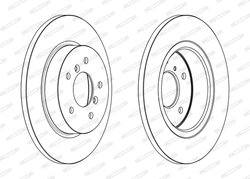 DISC FRANA FERODO DDF2683C - Compatibil cu NISSAN, RENAULT