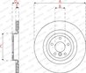 DISC FRANA FERODO DDF2733C - Compatibil cu JAGUAR
