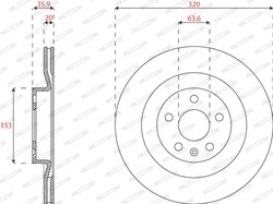 Disc frana Ferodo DDF2732C