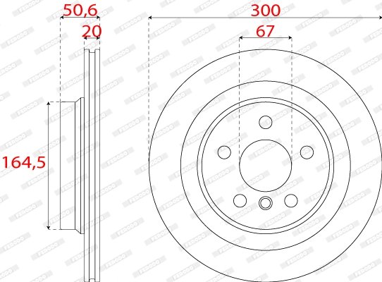 Disc frana Ferodo DDF2763C