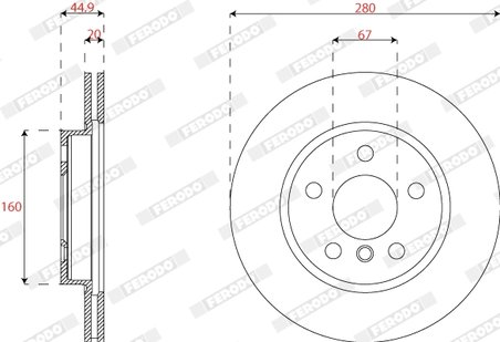 DISC FRANA FERODO DDF2769C - Compatibil cu BMW
