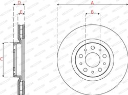 Disc frana Ferodo DDF2776C