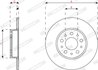 DISC FRANA FERODO DDF2777C - Compatibil cu FIAT