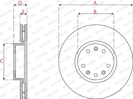 Disc frana Ferodo DDF2782C
