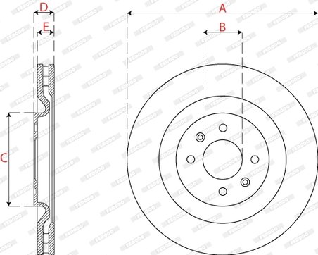 Disc frana Ferodo DDF2784C