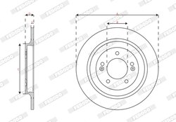 DISC FRANA FERODO DDF2787C - Compatibil cu HYUNDAI, KIA