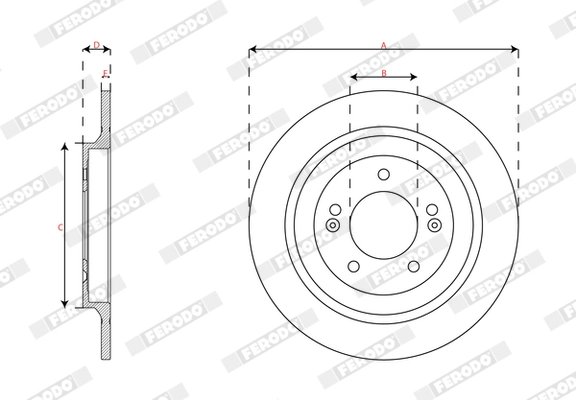 Disc frana Ferodo DDF2787C