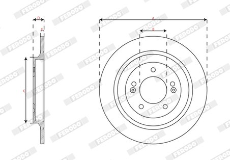 Disc frana Ferodo DDF2787C