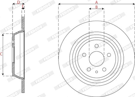 Disc frana Ferodo DDF2788C