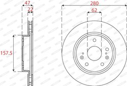 Disc frana Ferodo DDF2791C