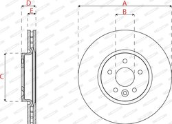 Disc frana Ferodo DDF2794C