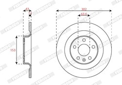 Disc frana Ferodo DDF2827C