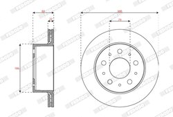 Disc frana Ferodo DDF2850C-1