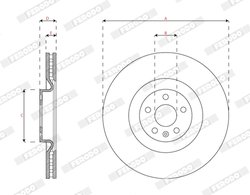 Disc frana Ferodo DDF2853C