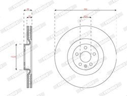 Disc frana Ferodo DDF2853C