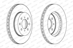 Disc frana Ferodo DDF492C