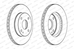 DISC FRANA FERODO DDF497 - Compatibil cu MAZDA