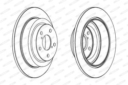 DISC FRANA FERODO DDF678C - Compatibil cu SUBARU