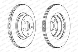 Disc frana Ferodo DDF679C