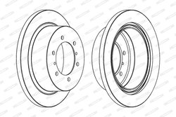 DISC FRANA FERODO DDF715 - Compatibil cu MITSUBISHI