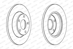 DISC FRANA FERODO DDF759 - Compatibil cu AUDI