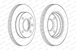 DISC FRANA FERODO DDF766 - Compatibil cu FORD, FORD (CHANGAN), MAZDA