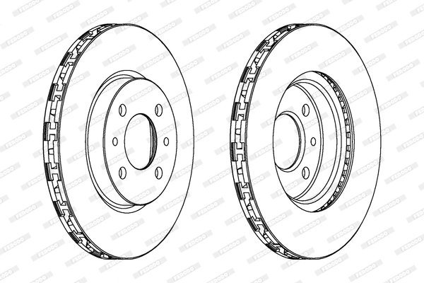 DISC FRANA FERODO DDF762C - Compatibil cu ALFA ROMEO, CHRYSLER, CITROEN, FIAT, LANCIA, PEUGEOT