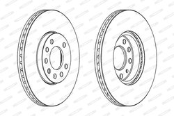 Disc frana Ferodo DDF810C