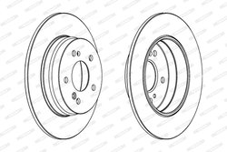 DISC FRANA FERODO DDF819 - Compatibil cu CHRYSLER, MERCEDES-BENZ