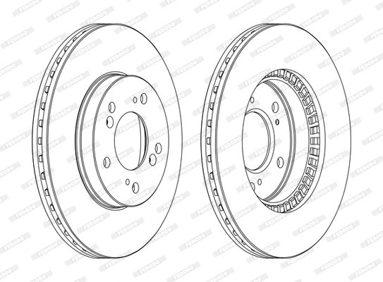DISC FRANA FERODO DDF829C - Compatibil cu ACURA, HONDA
