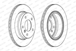 DISC FRANA FERODO DDF831C - Compatibil cu BMW