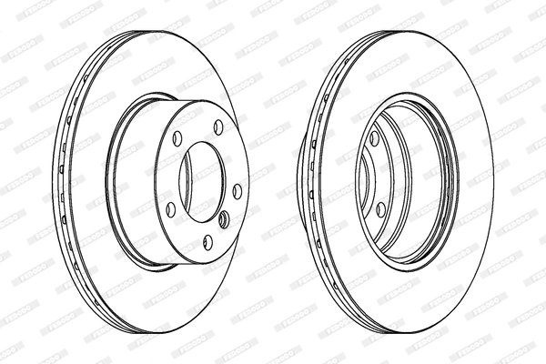 DISC FRANA FERODO DDF834C - Compatibil cu BMW