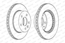 Disc frana Ferodo DDF860C