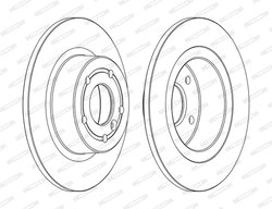 Disc frana Ferodo DDF874C