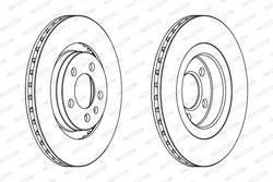 Disc frana Ferodo DDF928C