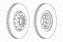 Disc frana Ferodo DDF954C-1