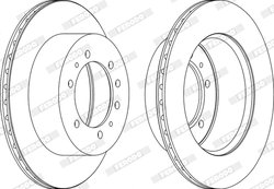 DISC FRANA FERODO DDF976-1 - Compatibil cu NISSAN