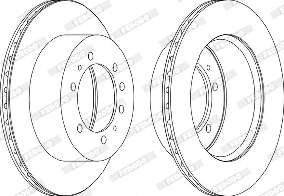 DISC FRANA FERODO DDF976-1 - Compatibil cu NISSAN