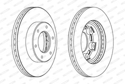DISC FRANA FERODO DDF991 - Compatibil cu TOYOTA