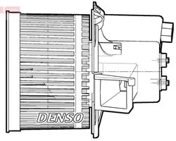 VENTILATOR HABITACLU DENSO DEA09061 - Compatibil cu FIAT, FORD