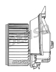 VENTILATOR HABITACLU DENSO DEA09203 - Compatibil cu VAUXHALL