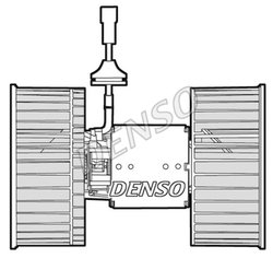 Ventilator habitaclu Denso DEA12002