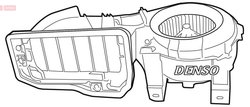 VENTILATOR HABITACLU DENSO DEA23001 - Compatibil cu RENAULT