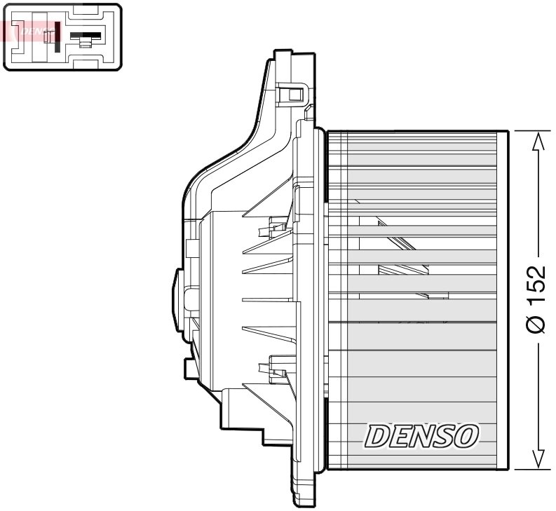 Ventilator habitaclu Denso DEA41015