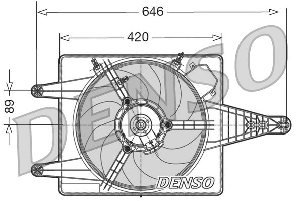 Ventilator radiator racire Denso DER01010