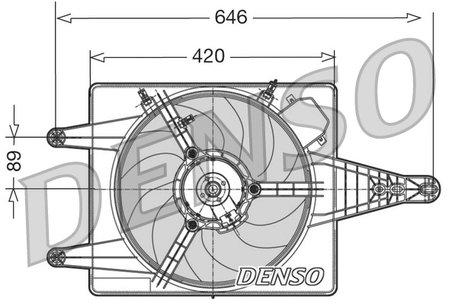Ventilator radiator racire Denso DER01010