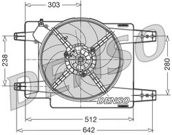 Ventilator radiator racire Denso DER01011