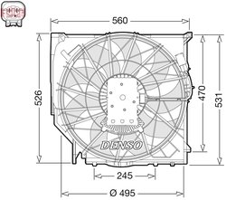 Ventilator radiator racire Denso DER05008